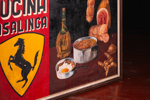 Historic Ferrari painting from Modena