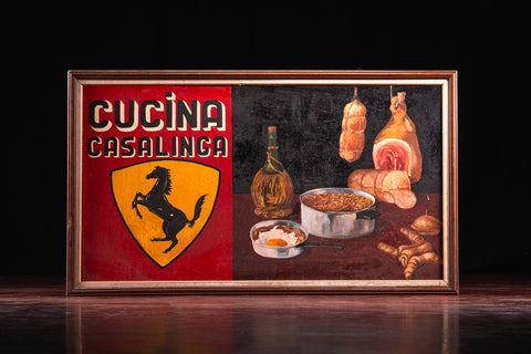 Historic Ferrari painting from Modena