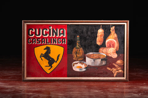 Historic Ferrari painting from Modena