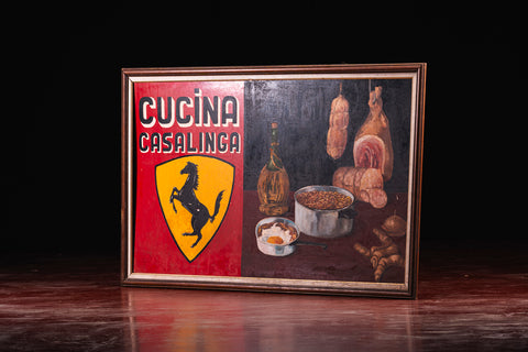 Historic Ferrari painting from Modena