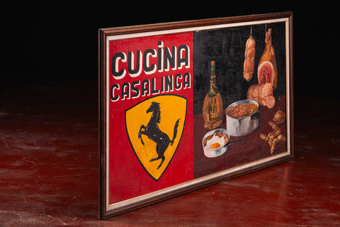 Historic Ferrari painting from Modena