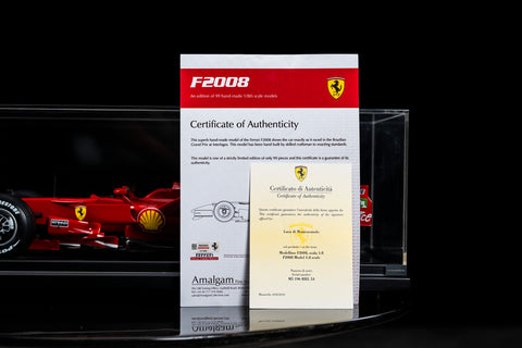 Luca di Montezemolo signed Ferrari Model F2008. / Modello Ferrari F2008 firmata Luca di Montezemolo
