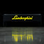 Luxury table with Lamborghini collectible models. / Tavolo di lusso con modellini da collezione Lamborghini
