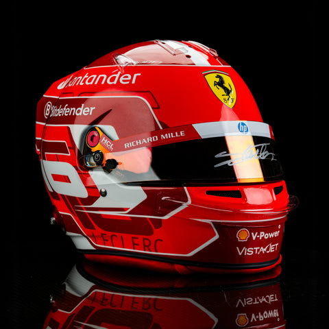 Bell HP77 Replica Helmet signed by Charles Leclerc for 2024 Formula 1 season.