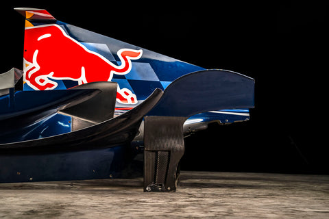 Race-used engine cover F1 RB1