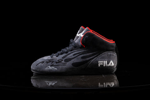 Schumacher F1 FILA shoes, original signed memorabilia. / Scarpe FILA F1 Schumacher, memorabilia originale autografata