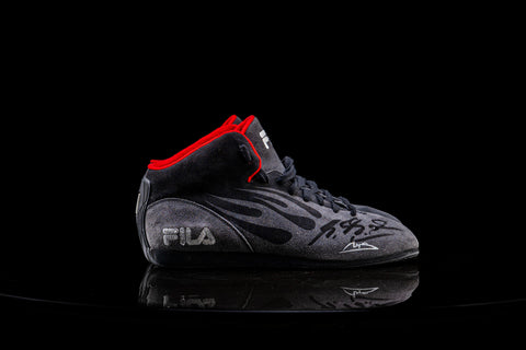 Michael Schumacher collectible FILA racing shoes. / Scarpe da collezione FILA Michael Schumacher F1