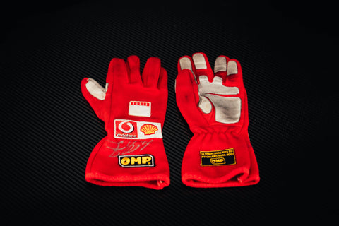 Michael Schumacher signed gloves