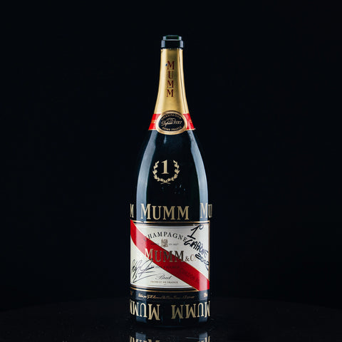 1050 - Mumm Podium Bottle Signed from Michael Schumacher