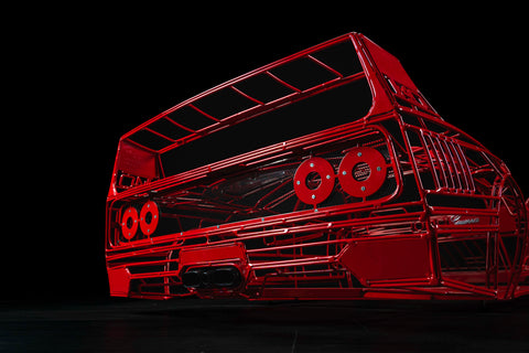 1119 - Ferrari F40 Wireframe Sculpture