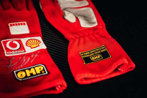 Michael Schumacher signed gloves