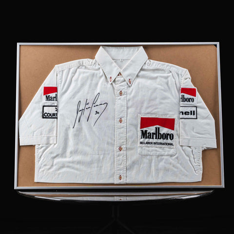 1129 - Ayrton Senna Signed Shirt