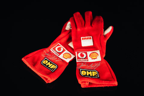 Michael Schumacher signed gloves