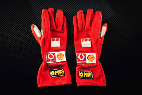 Michael Schumacher signed gloves
