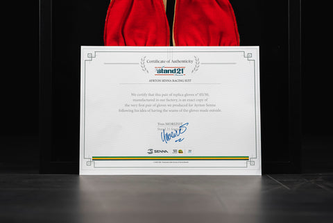 1097 - Ayrton Senna Replica Gloves by Stand21