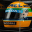 1076 - Ayrton Senna Official 1987 Replica Helmet