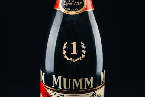 1052 - Mumm Podium Bottle Signed from Michael Schumacher
