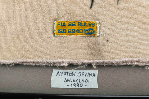 1118 - Ayrton Senna Signed Balaclava