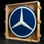 1083 - Mercedes Original Illuminated Sign