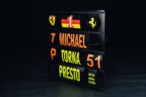 1047 - Michael Schumacher Pit Board Panel