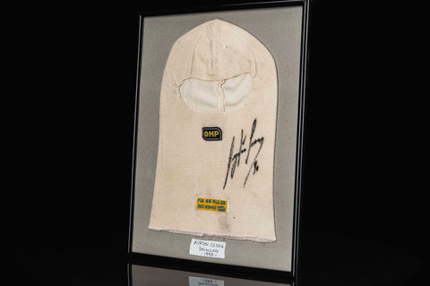 1118 - Ayrton Senna Signed Balaclava