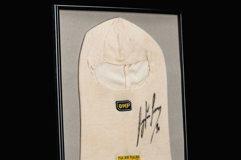 1118 - Ayrton Senna Signed Balaclava