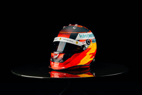 1037 - Carlos Sainz 2021 Ferrari Race Used Helmet