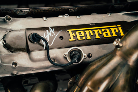 1032 - Ferrari 1998 F1 047 Engine signed by Schumacher