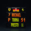 1047 - Michael Schumacher Pit Board Panel