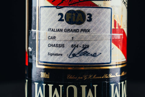 1052 - Mumm Podium Bottle Signed from Michael Schumacher