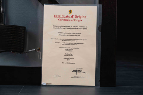 1025Ww- Michael Schumacher F2005 Ferrari Wishbone Signed