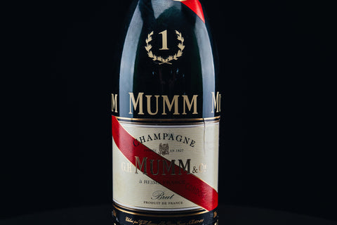 1050 - Mumm Podium Bottle Signed from Michael Schumacher