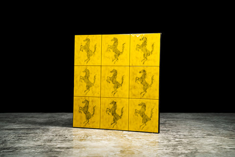 Original 1980 Ferrari tiles frame by Piemme