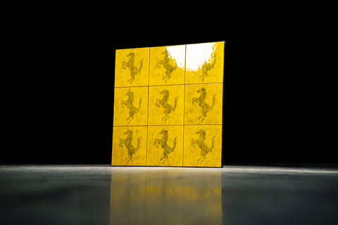 Original 1980 Ferrari tiles frame by Piemme