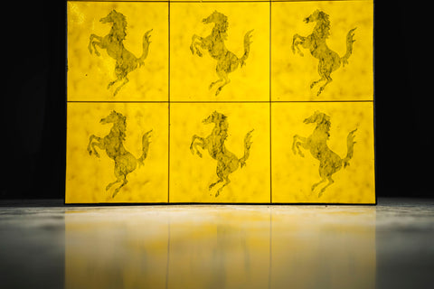 Original 1980 Ferrari tiles frame by Piemme