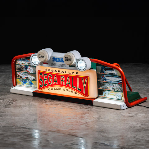 Original SEGA Rally 2 illuminated sign