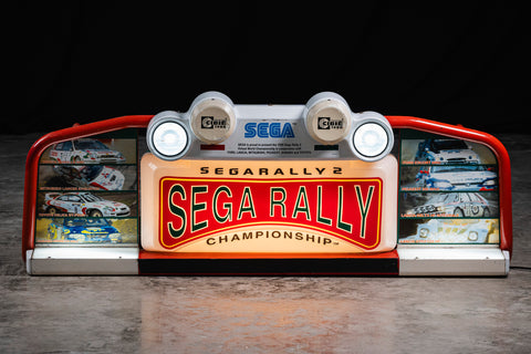 Original SEGA Rally 2 illuminated sign
