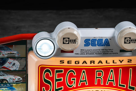 Original SEGA Rally 2 illuminated sign
