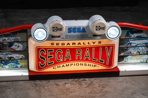 Original SEGA Rally 2 illuminated sign