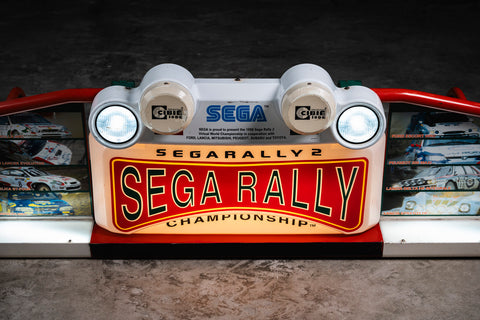 Original SEGA Rally 2 illuminated sign