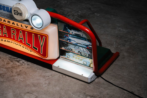 Original SEGA Rally 2 illuminated sign