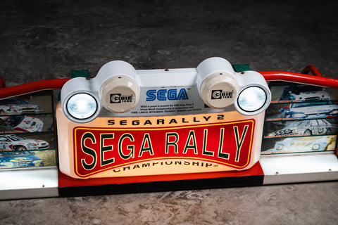Original SEGA Rally 2 illuminated sign