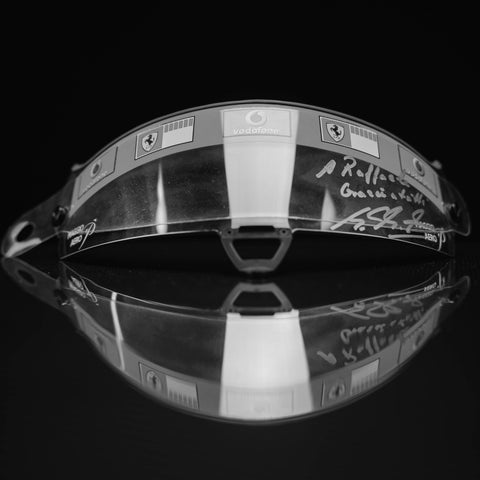 Michael Schumacher signed Visor
