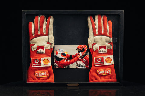 rubens barrichello signed gloves