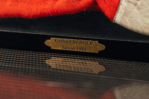 gerhard berger signed gloves
