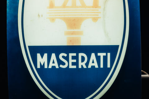 Maserati illuminated sign