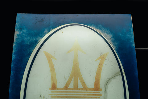 Maserati illuminated sign