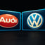 Audi and VW illuminated sign