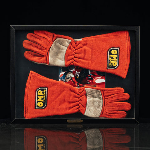 gerhard berger signed gloves