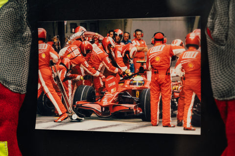 Ferrari pit crew gloves